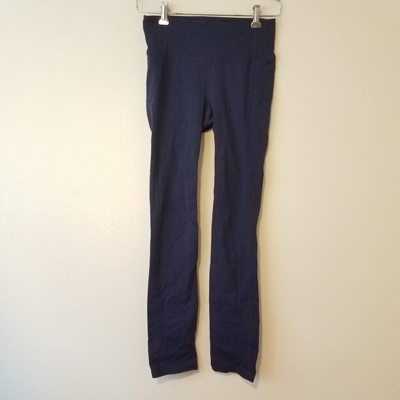 Athleta Size Small Skinny Up Leggings Activewear Pants Blue Stretch 138354 - Picture 1 of 7